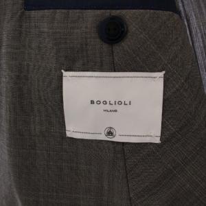 BOGLIOLI テーラードジャケット シングル 3B ウール 48 グレー /BM