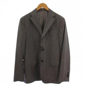 テーラードジャケット 総裏地 シングル 3B ウール 48 グレー FI729AE /BM