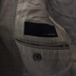 LARDINI テーラードジャケット 総裏地 シングル 3B ウール 48 グレー FI729AE /BM