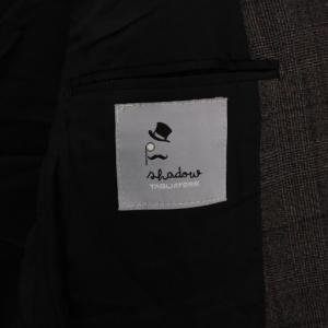 TAGLIATORE テーラードジャケット 総裏地 シングル 2B グレンチェック ウール 48 グレー /BM