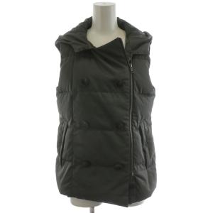 MECHANIC TELLIE F ダウンベスト ジップアップ ダブル アウター S グレー 0302603