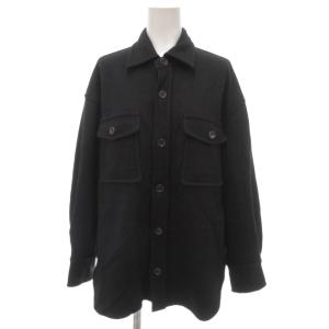 タグ付き CPOシャツジャケット ブルゾン ウール S 黒 /YJ