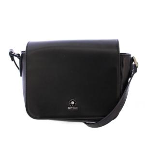 エポビジューデイジーポイントショルダーバッグ レザー ロゴ 黒 ブラック /BB