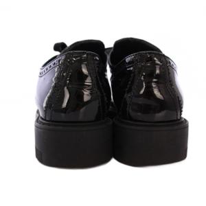 PRADA ローファー シューズ エナメル 36 黒 /BM