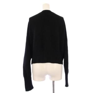 FOXEY ニット プルオーバー ボートネック 無地 カシミヤ 40 ブラック