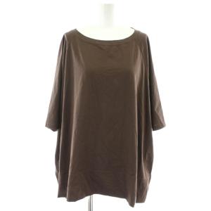 25SS ポンチョカットソー Tシャツ 半袖 F ブラウン RDZ1051406A0001 /AP