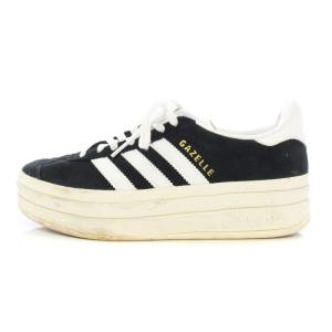 GAZELLE BOLD W ガゼルボールドW スニーカー 厚底 US6 23cm 黒 ブラック 白 ホワイト