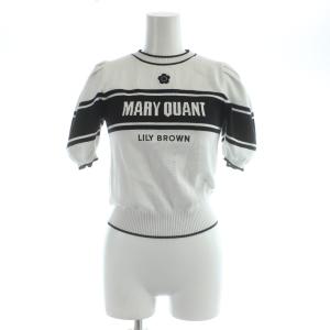 × MARY QUANT ニット 半袖 白 黒 /AP
