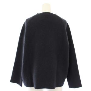 JIL SANDER ニット セーター スクエアネック 長袖 36 ダークグレー 754351 /TK