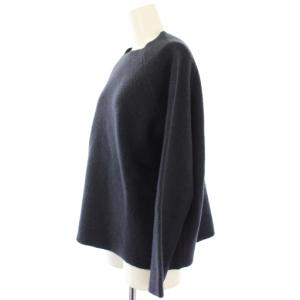 JIL SANDER ニット セーター スクエアネック 長袖 36 ダークグレー 754351 /TK