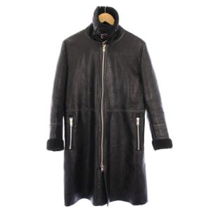 AD2019 フェイクレザーコート M ブラック