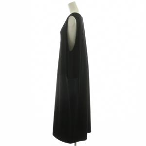 BEARDSLEY 23AW コクーンジャンパースカート ワンピース ノースリーブ マキシ ロング 1 黒 ブラック BEZ5032309A0001