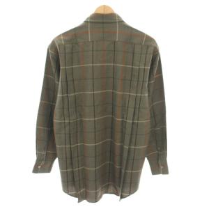 burberrys シャツ チェック柄 ヴィンテージ L グレー オレンジ BBW91-903