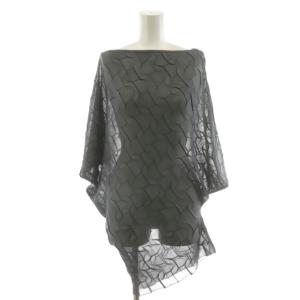 ニット カットソー 半袖 変形 2 グレー IM13KN518 /AN26