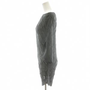 ISSEY MIYAKE ニット カットソー 半袖 変形 2 グレー IM13KN518 /AN26