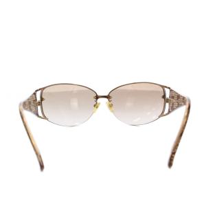 FENDI ズッカ柄 ロゴ サングラス 6511 ブラウン FS483 /YM OH