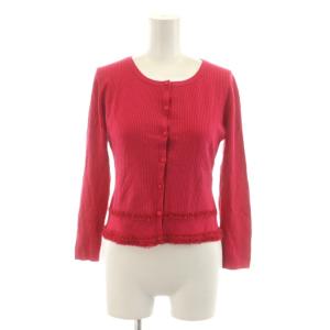 カーディガン 長袖 リブ XS ピンク CKRTOCS0150 /RR
