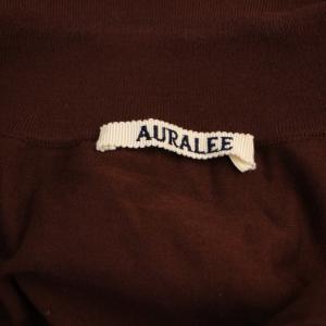 AURALEE 25SS SUPER HIGH GAUGE COTTON KNIT POLO 3 ブラウン
