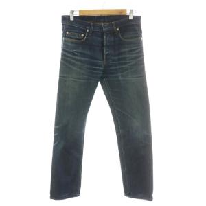 デニムパンツ ジーンズ W29 青 ブルー ボタンフライ /YM