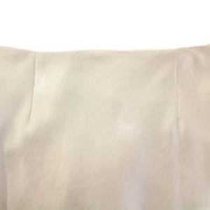 IENA 23AW ダブルサテンスカート フレア マキシ ロング 無地 ワンカラー 34 白 ホワイト 23060900870330