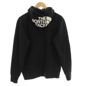 THE NORTH FACE リアビューフルジップフーディ パーカー 長袖 ジップアップ ロゴ 刺繍 スウェット地 S 黒 ブラック