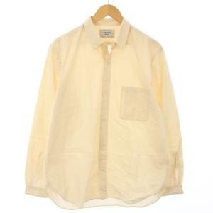 WRITE シャツ 長袖 ポケット M ベージュ 40151 /TK