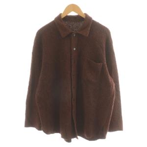 シャツ 長袖 コットン 茶 ブラウン J0534UBM543M /AN54