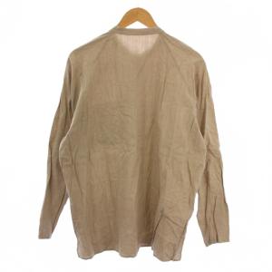 JURGEN LEHL コットンカーディシャツ 長袖 M ベージュ J0142FBM892 /BM