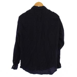 COMOLI 23SS ウールシルク コモリシャツ 2 ネイビー X01-02014