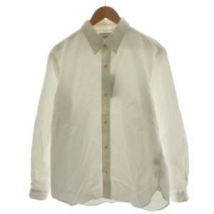 シャツ 長袖 コットン M 白 ホワイト 12104 /AN25
