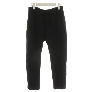 ウォッシャブルウール 吊り裏毛スウェットパンツ S ブラック