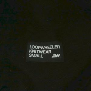 LOOPWHEELER ウォッシャブルウール 吊り裏毛スウェットパンツ S ブラック