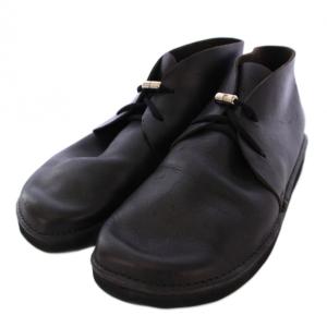 チャッカブーツ シューズ レザー 7D ブラック /BM