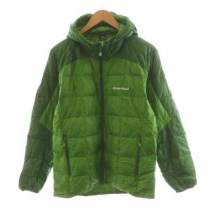 スペリオダウンパーカ ダウンジャケット ロゴ ナイロン アウター M 緑 グリーン 1101464 /AN9