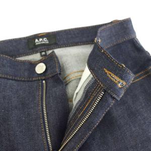 A.P.C. ワイドデニムパンツ ジーンズ ジップフライ 26 紺 ネイビー 0717 /YT