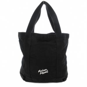 Maison Kitsuné フォックスヘッド トートバッグ キャンバス ブラック 黒 LW05101WW0050 /IU