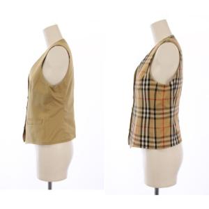 burberrys ヴィンテージ リバーシブル ベスト ノバチェック M ベージュ FY003-039