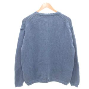 BEAUTY&YOUTH UNITED ARROWS ニット セーター コットン クルーネック 長袖 S 青 ブルー /NU