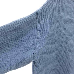 BEAUTY&YOUTH UNITED ARROWS ニット セーター コットン クルーネック 長袖 S 青 ブルー /NU