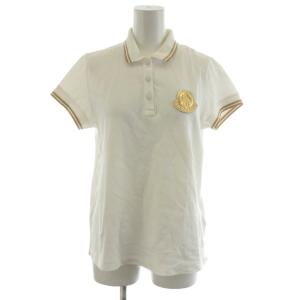 MONCLER MAGLIA POLO MANICA CORTA ポロシャツ 半袖 ロゴ ワッペン M