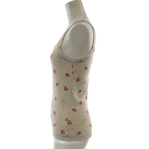 HYSTERIC GLAMOUR タンクトップ キャミソール FREE アイボリー キャラクター 総柄 2CR-2450 /AP