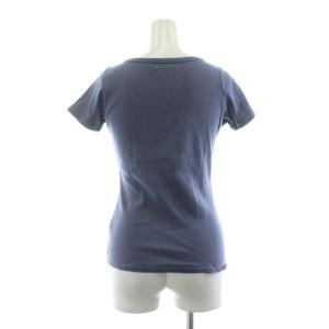 Hysterics Tシャツ カットソー プリント 半袖 F 紺 ネイビー 黄 イエロー /KU