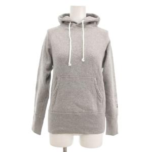 美品 吊裏毛 プルオーバーパーカー 刺繍 2 グレー /YJ