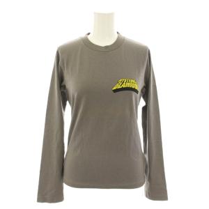 ロンT Tシャツ カットソー クルーネック 長袖 ロゴプリント ヒスガールプリント FREE グレー 2CL-6880