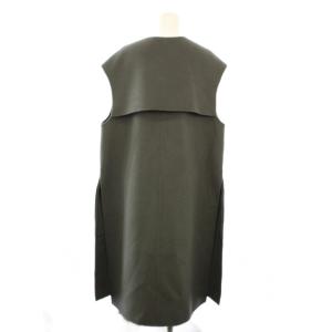 STUNNING LURE ロング ベスト ノースリーブ ワンピース ウール 2 緑 グリーン オリーブ 16A114-007 /AJ