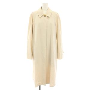 ステンカラーコート 裏地チェック柄 40 ベージュ FRA38-043