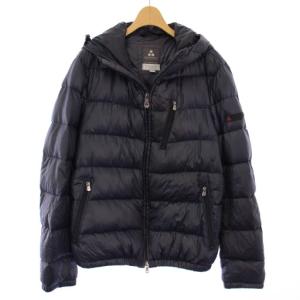 ダウンジャケット フード ナイロン アウター ジップアップ 46 紺 47223003 /TK