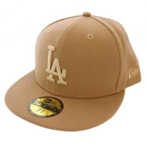 59FIFTY ロサンゼルス・ドジャース キャップ 帽子 ロゴ 7 3/4 ベージュ /BM