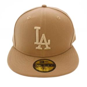 NEW ERA 59FIFTY ロサンゼルス・ドジャース キャップ 帽子 ロゴ 7 3/4 ベージュ /BM