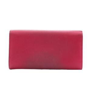 YVES SAINT LAURENT YSLロゴ カサンドラロゴ 長財布 二つ折り 小銭入れ レザー ピンク /AN21 OH